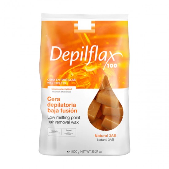 Depilflax hard wax stripless for depilation 1 kg natural Depilflax hard wax stripless for depilation 1 kg natural