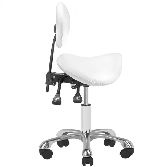 Kozmetička stolica 1025 bijela giovanni — slika 6