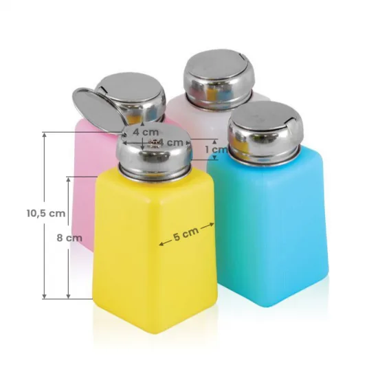 Boca s pumpicom, kromirana, 180 ml, miješane boje — slika 2