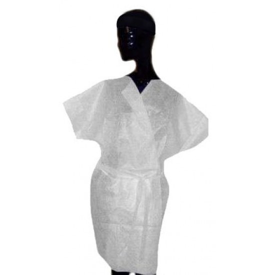 Disposable short sleeve bathrobe