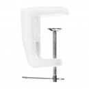 White magnifier lamp table top holder