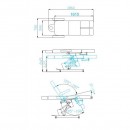 Electric cosmetic chair azzurro 706 pedi 1 strong white