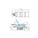 Electric bed massage azzurro 693a 1 pot. White Electric bed massage azzurro 693a 1 pot. White