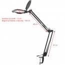 Moonlight 8012/5" bijela LED lampa s povećalom za stol
