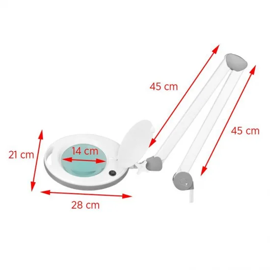 Elegante 6014 60 LED lampa s povećalom 5d smd za stol — slika 2