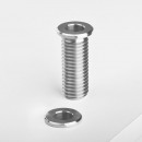 Inox tube magnifier lamp holder