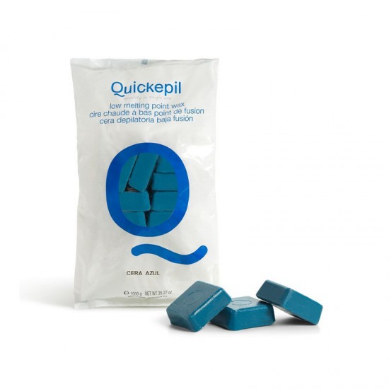 Quickepil tvrdi vosak za depilaciju bez traka 1 kg plavi Quickepil tvrdi vosak za depilaciju bez traka 1 kg plavi