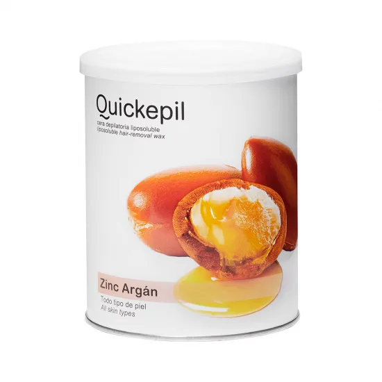 Quickepil depilacijski vosak u limenci, cink-argan, 800 ml