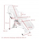 Basic 202 kozmetička stolica s poslužavnicima bijela Basic 202 kozmetička stolica s poslužavnicima bijela