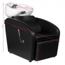 Gabbiano black Bergen hair wash unit