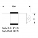 Kozmetička stolica hyd. a 210 siva Kozmetička stolica hyd. a 210 siva