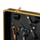 Barber case golden black
