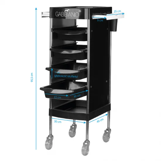 Gabbiano fx11f crni frizerski asistent — slika 2
