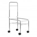 Pedicure tray on wheels, chrome Pedicure tray on wheels, chrome