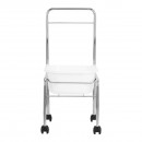 Pedicure tray on wheels, chrome Pedicure tray on wheels, chrome