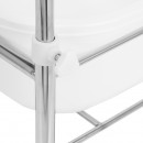 Pedicure tray on wheels, chrome Pedicure tray on wheels, chrome