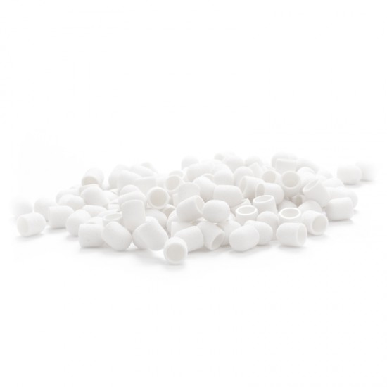 Exo Abrasive cap 10mm / 220 100 pcs.hard cap white