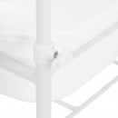 White pedicure tray on wheels White pedicure tray on wheels