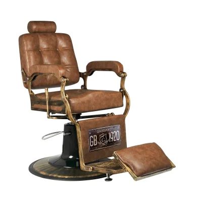 Gabbiano brijačka stolica Boss Old Leather svijetlosmeđa