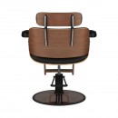 Gabbiano hairdressing chair florence black walnut