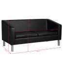 Gabbiano sofa za čekaonicu bm18003 crna