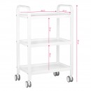 table -  cosmetic trolley Hs09 white