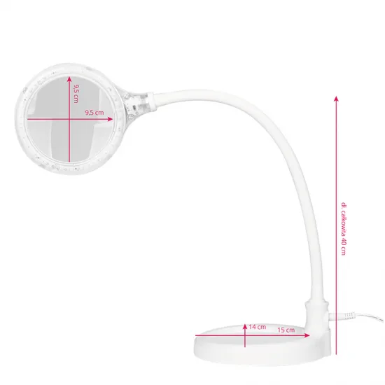 Elegantna 2014-2r 30 LED lampa za lupu SMD 5D sa stalkom i kopčom za stol — slika 2