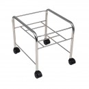 Straight pedicure tray with chrome wheels