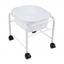 Simple pedicure tray with white wheels