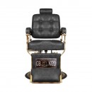 Gabbiano barber chair Boss HD Old Leather black