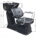 Gabbiano Vigo black hairdressing wash unit Gabbiano Vigo black hairdressing wash unit