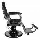 Gabbiano Barber Chair Giulio silver black Gabbiano Barber Chair Giulio silver black