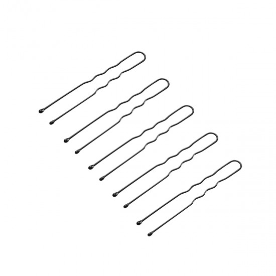 Hairdressing buns for hair e-65 300 pcs 5 cm black Hairdressing buns for hair e-65 300 pcs 5 cm black