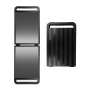 Double folding hairdressing mirror