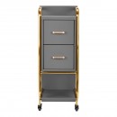 GABBIANO HAIRDRESSER TROLLEY SOLO GOLD GRAY