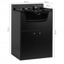 GABBIANO BARBER WASHING STATION BB06 BLACK GABBIANO BARBER WASHING STATION BB06 BLACK