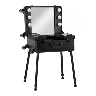 PRIJENOSNI STOLIĆ ZA MAKE UP I FRIZURE T-27 CRNI
