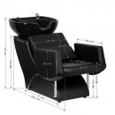 SANTIAGO BLACK GABBIANO HAIR WASH UNIT SANTIAGO BLACK GABBIANO HAIR WASH UNIT