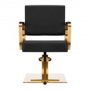 GABBIANO HAIRDRESSING CHAIR AVILA BLACK GOLD