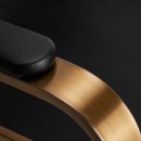 GABBIANO HAIRDRESSING CHAIR AVILA BLACK GOLD