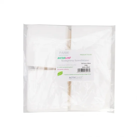 PAMUČNE KOMPRESE NATURLINE 150G 16,5 cm x 18 cm — slika 2