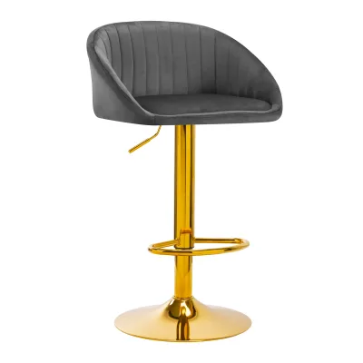 4Rico Bar Hocker QS-B16G baršunasto siva