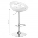 BAR STOOL QS-B01 WHITE