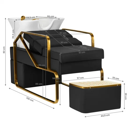 GABBIANO PERILICA ZA KOSU EMMA BLACK GOLD — slika 5