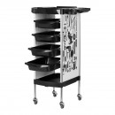 GABBIANO HAIRDRESSER TROLLEY X11-9 WHITE GRAPHICS