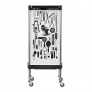 GABBIANO HAIRDRESSER TROLLEY X11-9 WHITE GRAPHICS