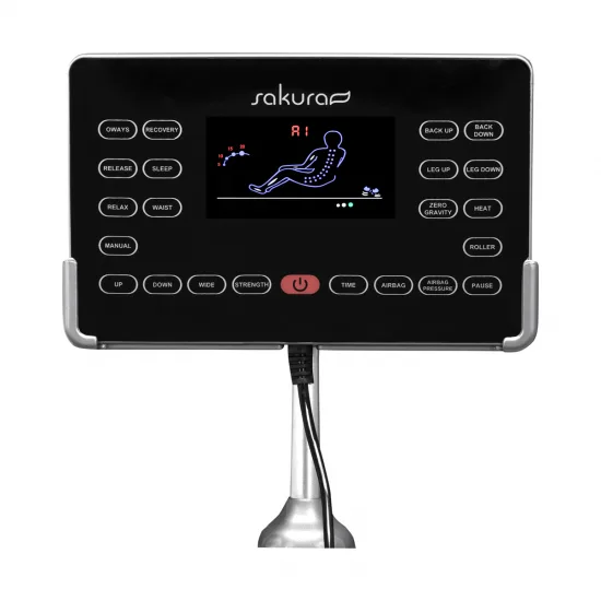 Sakura Comfort Plus 806 masažna fotelja siva — slika 7
