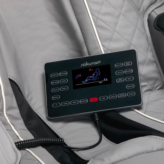 Sakura Comfort Plus 806 masažna fotelja siva — slika 2