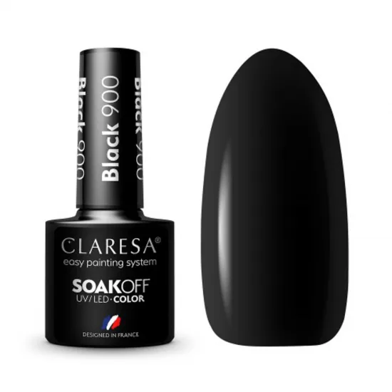 CLARESA Hibridni lak za nokte CRNI 900 -5g