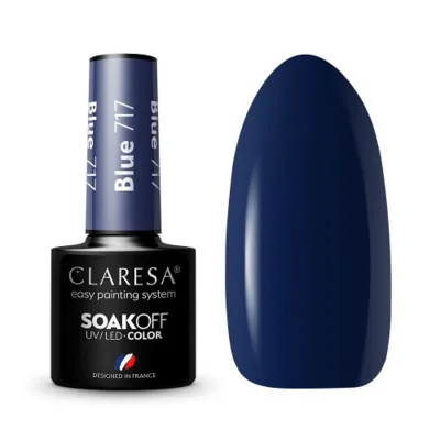 CLARESA Hibridni lak za nokte PLAVI 717 -5g
